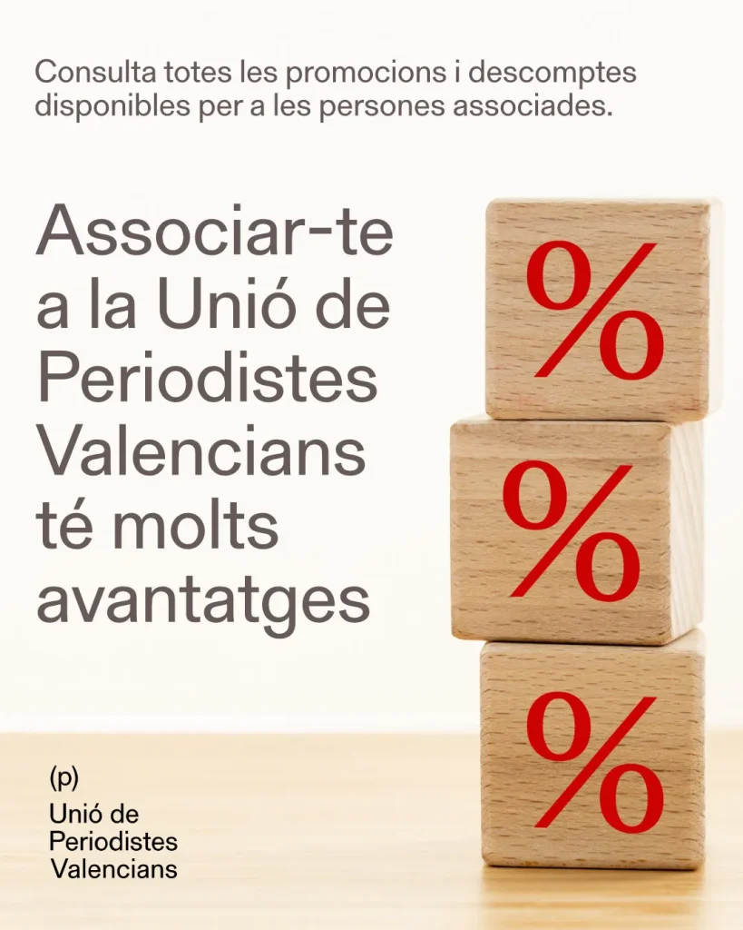 Subido el: 18 de junio de 2026 Subido por: admin Subido a: Convenis i descomptes vigents per a socis/sòcies Nombre del archivo: descomptes_upv.webp Tipo de archivo: image/webp Tamaño del archivo: 95 KB Dimensiones: 1080 por 1350 píxeles